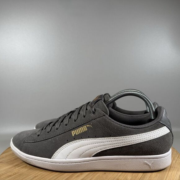 Puma Sneakers Womens Size 10 Gray Suede Vikky Low Top Casual Shoe 36262416 - Picture 3 of 8